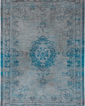 Louis De Poortere matto LX 8255 Fading World Medaillon Grey Turquoise