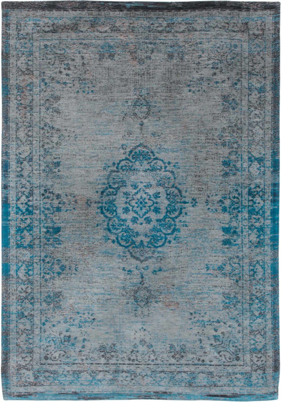 Louis De Poortere matto LX 8255 Fading World Medaillon Grey Turquoise