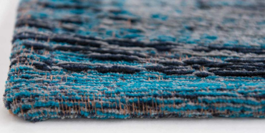 Louis De Poortere matto LX 8255 Fading World Medaillon Grey Turquoise side