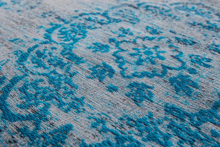 Louis De Poortere matto LX 8255 Fading World Medaillon Grey Turquoise zoom