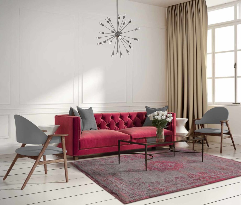 Louis De Poortere matto LX 8261 Fading World Medaillon Pink Flash interior 2