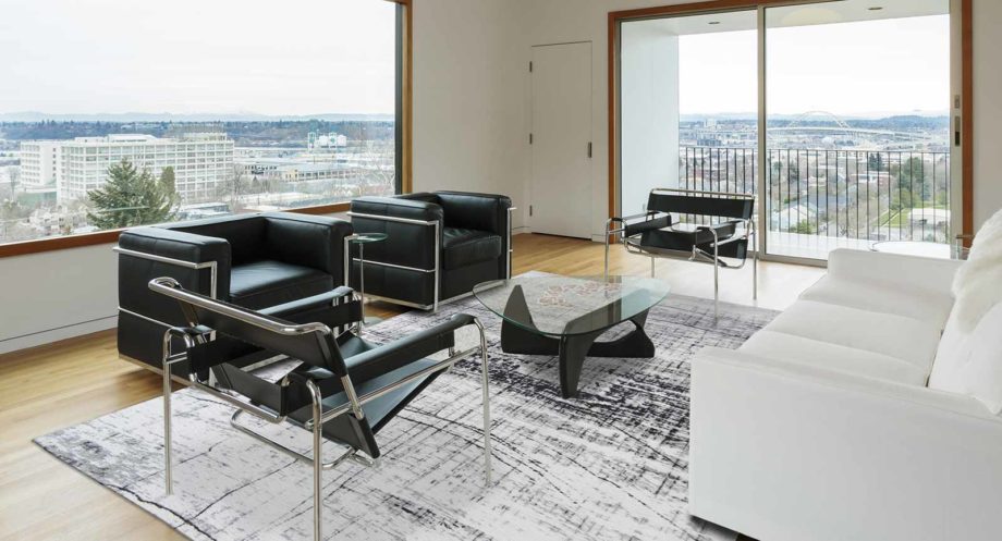 Louis De Poortere matto LX 8926 Mad Men Griff Metro Black and White interior
