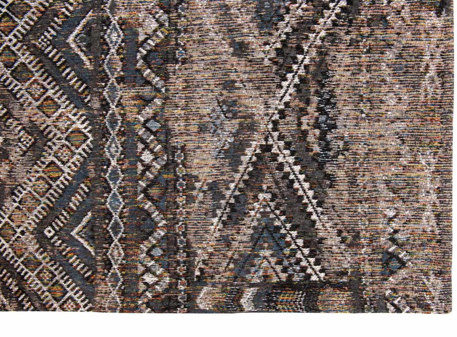 Louis De Poortere matto LX 9113 Antiquarian Kilim Black Rabat corner