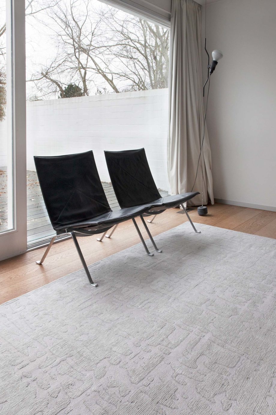 Louis De Poortere matto LX 9198 Structures Baobab Tsingy Oyster interior 2