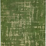 Louis De Poortere matto LX 9202 Structures Baobab Perrier Green