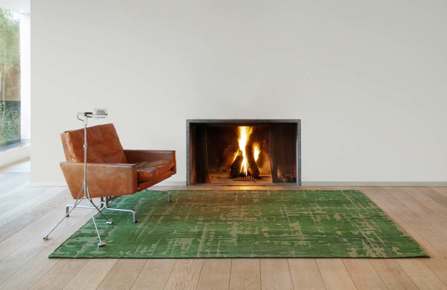 Louis De Poortere matto LX 9202 Structures Baobab Perrier Green interior 1