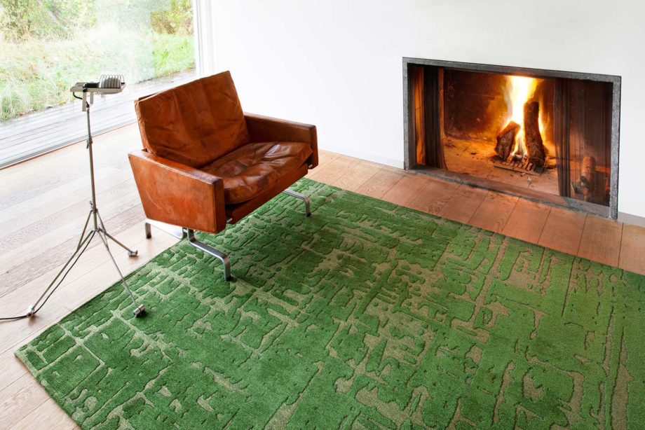 Louis De Poortere matto LX 9202 Structures Baobab Perrier Green interior 3