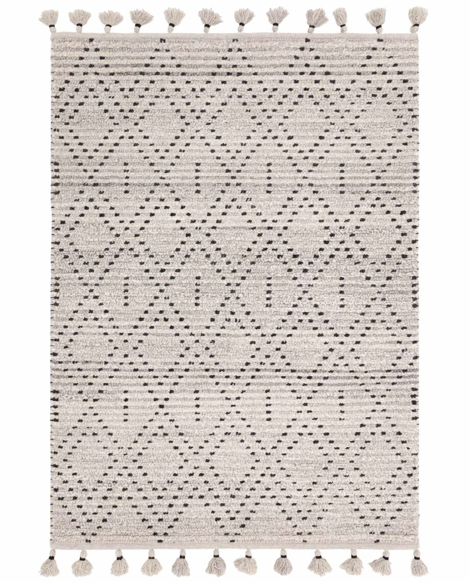 Asiatic Nepal grey black diamond rug