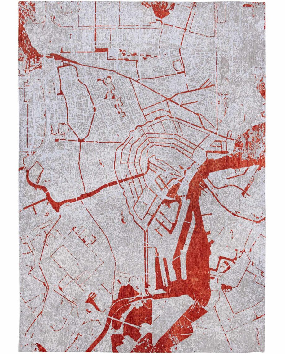 Louis De Poortere matto Cities Amsterdam 9323 Orange Cut