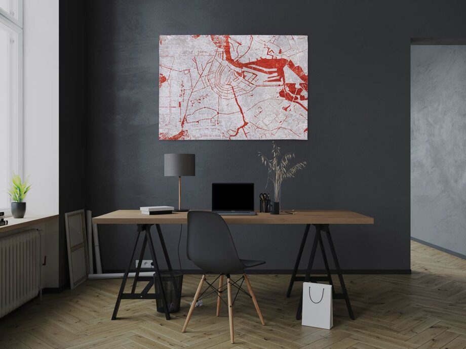 Louis De Poortere matto Cities Amsterdam 9323 Orange Cut interior 2