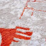 Louis De Poortere matto Cities Amsterdam 9323 Orange Cut zoom 1