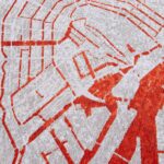 Louis De Poortere matto Cities Amsterdam 9323 Orange Cut zoom 2