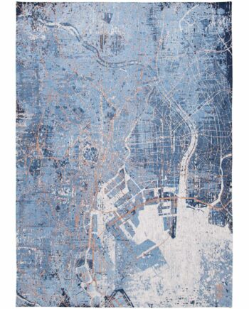 Louis De Poortere matto Cities Tokyo 9314 Conductive Blue