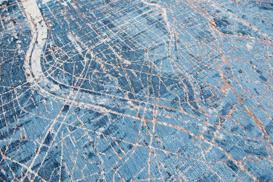 Louis De Poortere matto Cities Tokyo 9314 Conductive Blue zoom 2