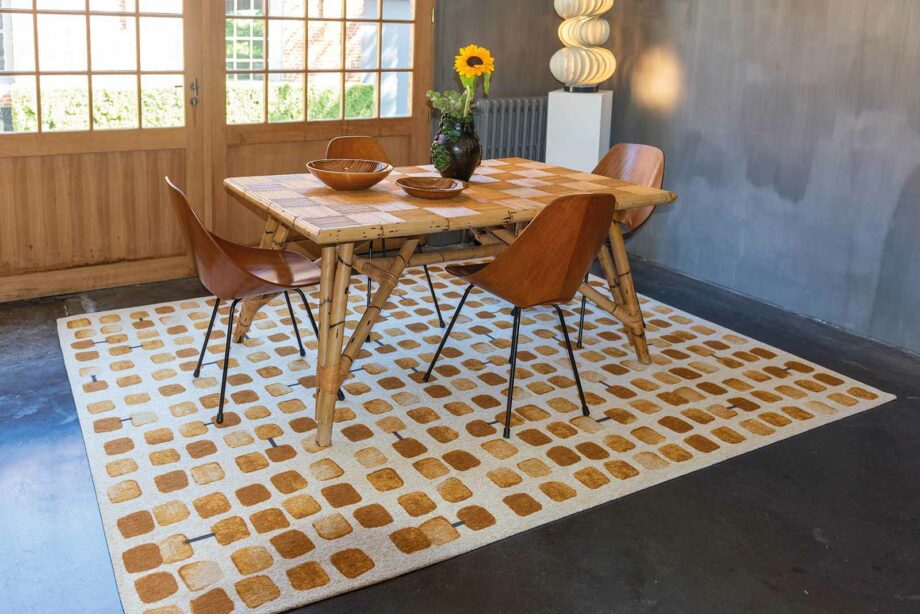 Louis De Poortere matto Craft Cobblestone 9346 Peach Party interior 2