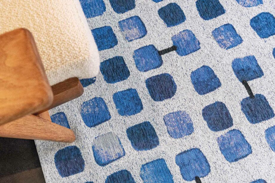 Louis De Poortere matto Craft Cobblestone 9348 Amparo Blues interior 3
