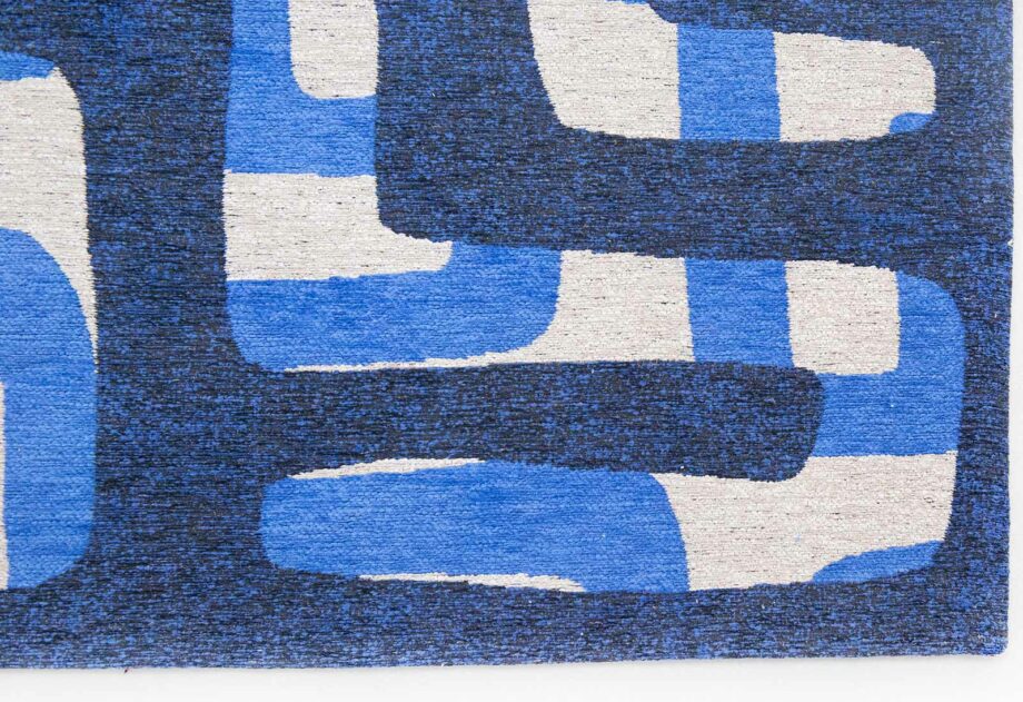 Louis De Poortere matto Craft Kuba 9336 Ultramarine corner