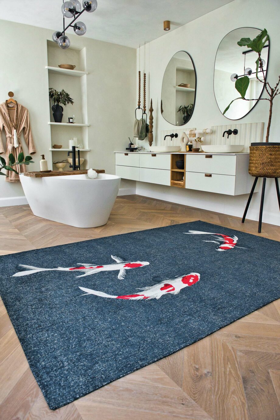 Louis De Poortere matto Pop 9390 Japanese Pond interior 1