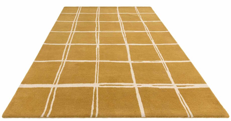 Asiatic matto Albany Grid Gold 1 3D