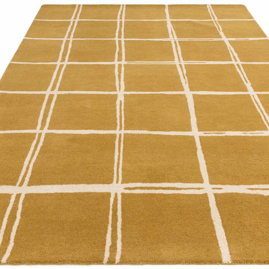 Asiatic matto Albany Grid Gold 1
