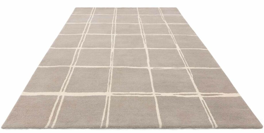 Asiatic matto Albany Grid Grey 1 3D