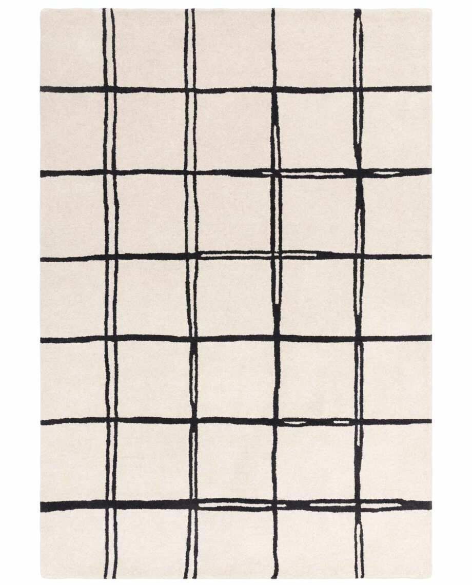 Asiatic matto Albany Grid Monochrome