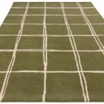 Asiatic matto Albany Grid Olive 1
