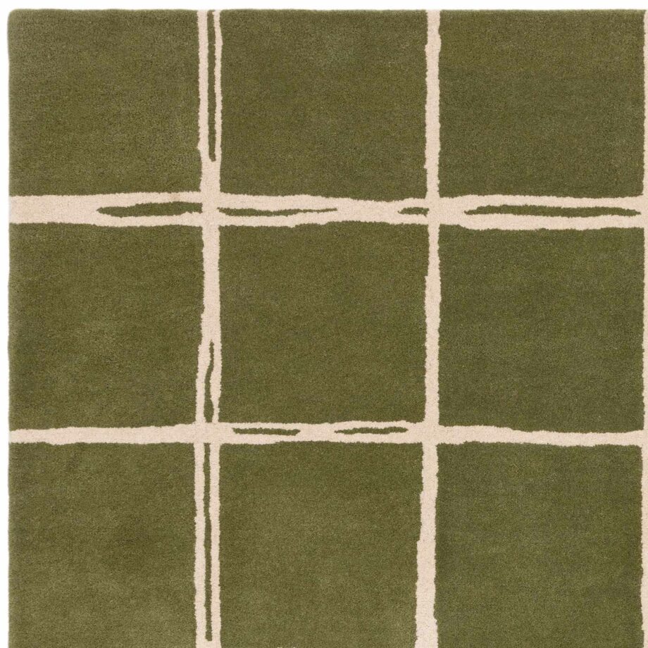 Asiatic matto Albany Grid Olive 2