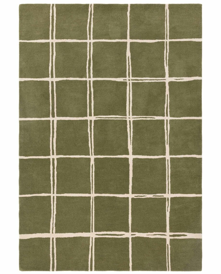 Asiatic matto Albany Grid Olive