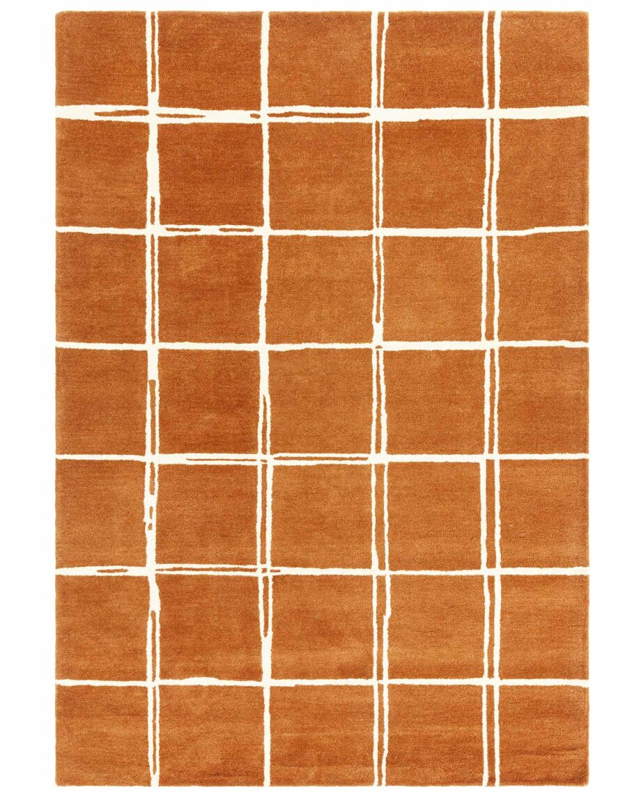 Asiatic matto Albany Grid Rust