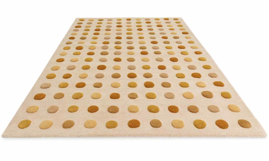 Asiatic matto Dotty Gold 3D