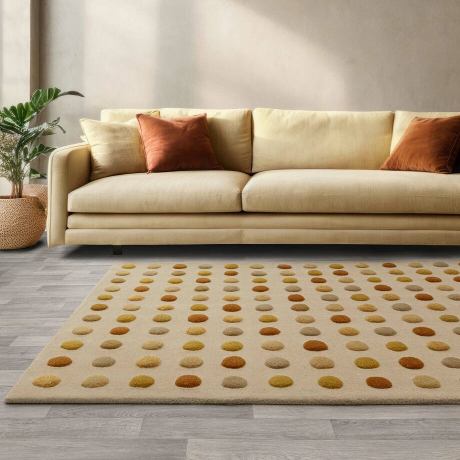 Asiatic matto Dotty Gold interior new square