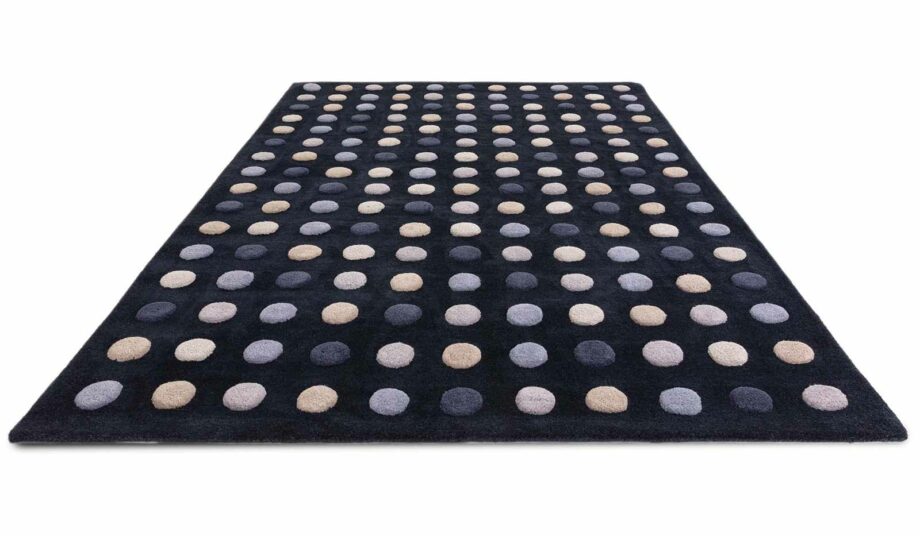 Asiatic matto Dotty Navy 3D