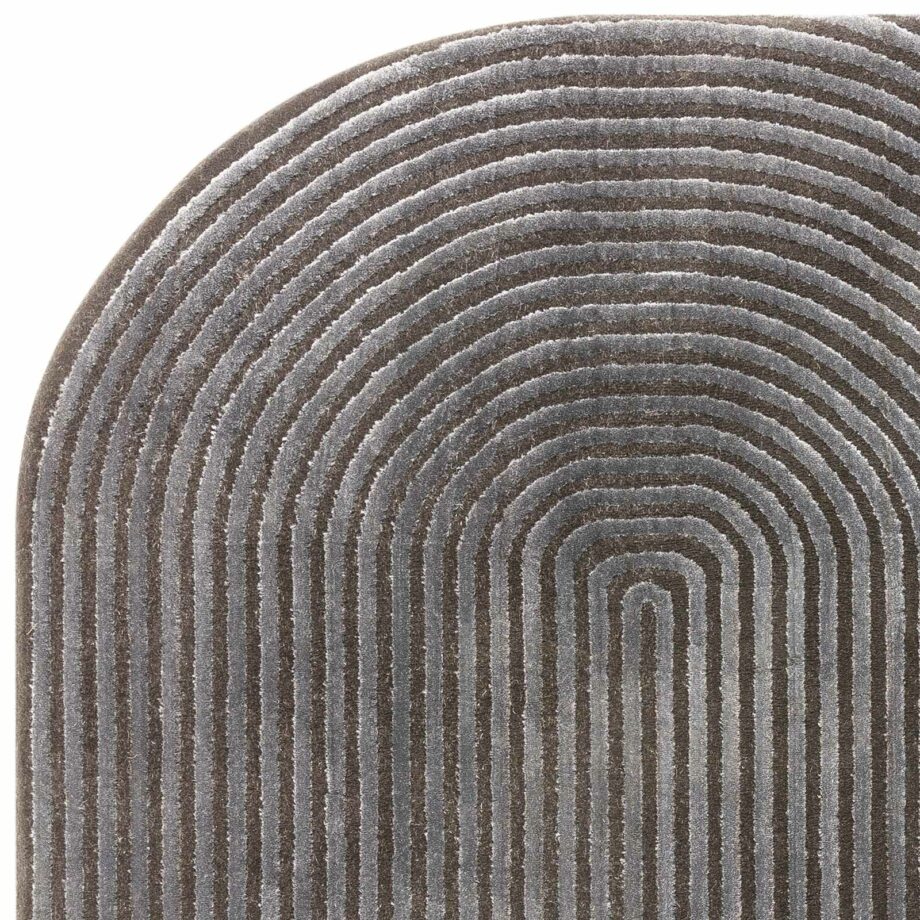 Asiatic matto Kuza Shape Black Charcoal 2