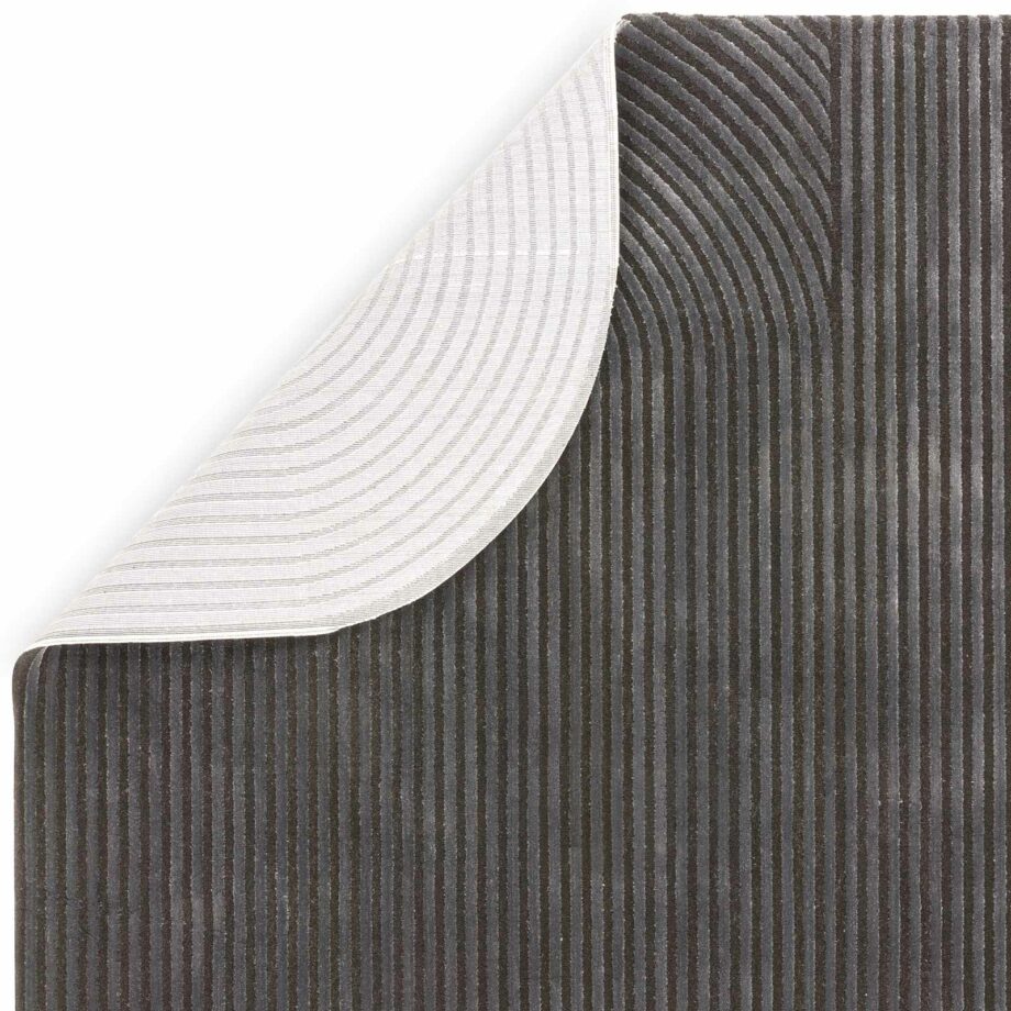 Asiatic matto Kuza Shape Black Charcoal 3