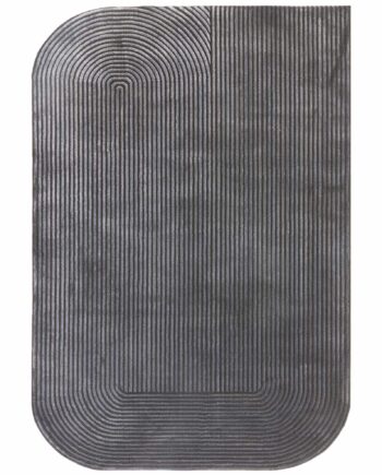Asiatic matto Kuza Shape Black Charcoal
