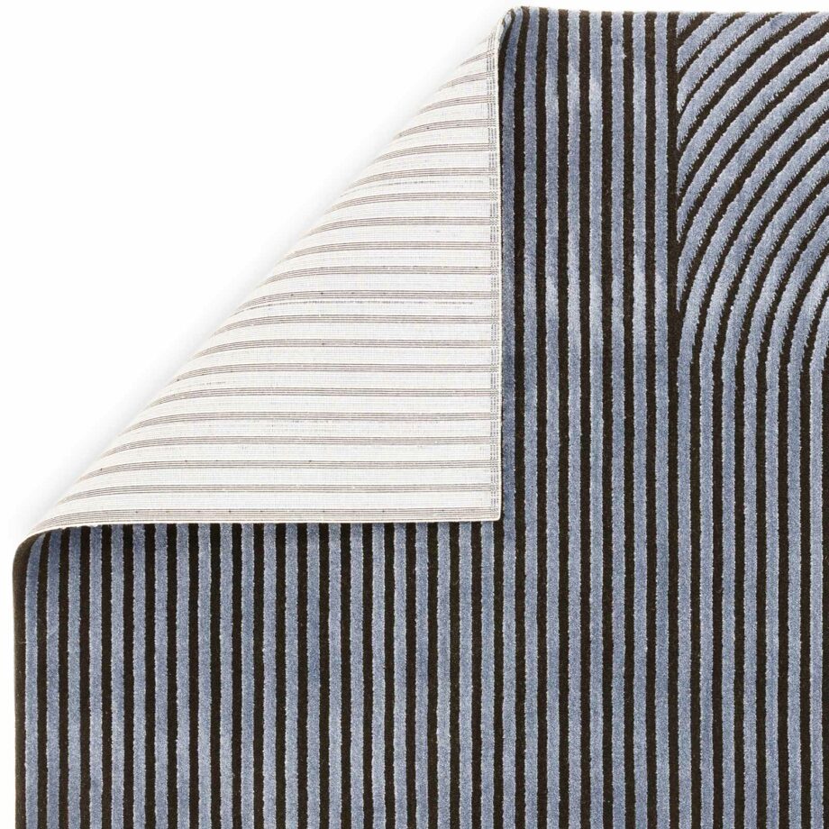 Asiatic matto Kuza Shape Black Navy 3