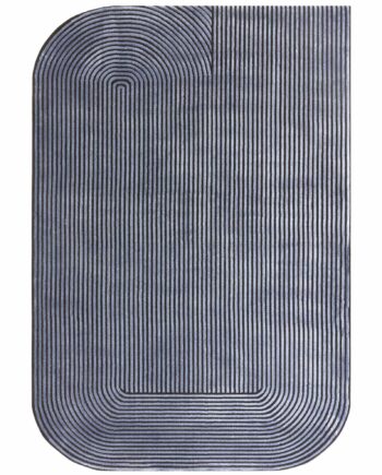 Asiatic matto Kuza Shape Black Navy