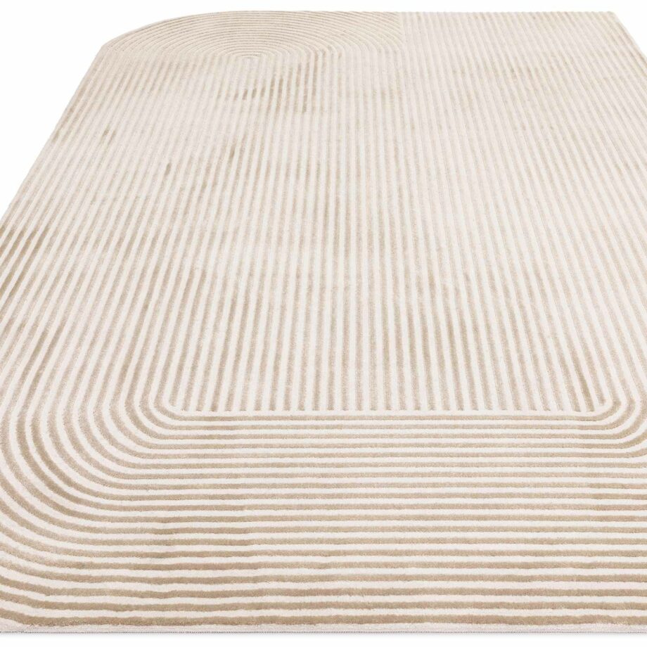 Asiatic matto Kuza Shape Gold Cream 1