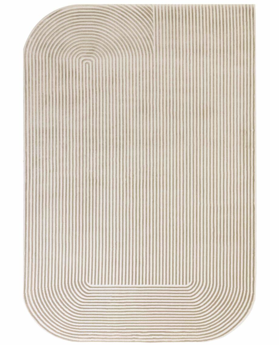 Asiatic matto Kuza Shape Gold Cream