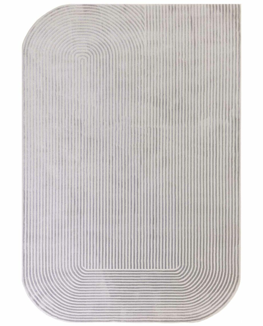 Asiatic matto Kuza Shape Silver Grey