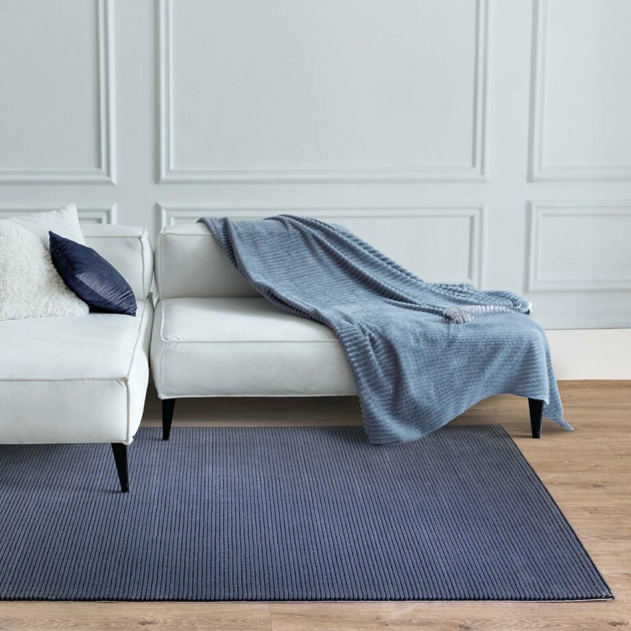 Asiatic matto Kuza Stripe Navy interior square