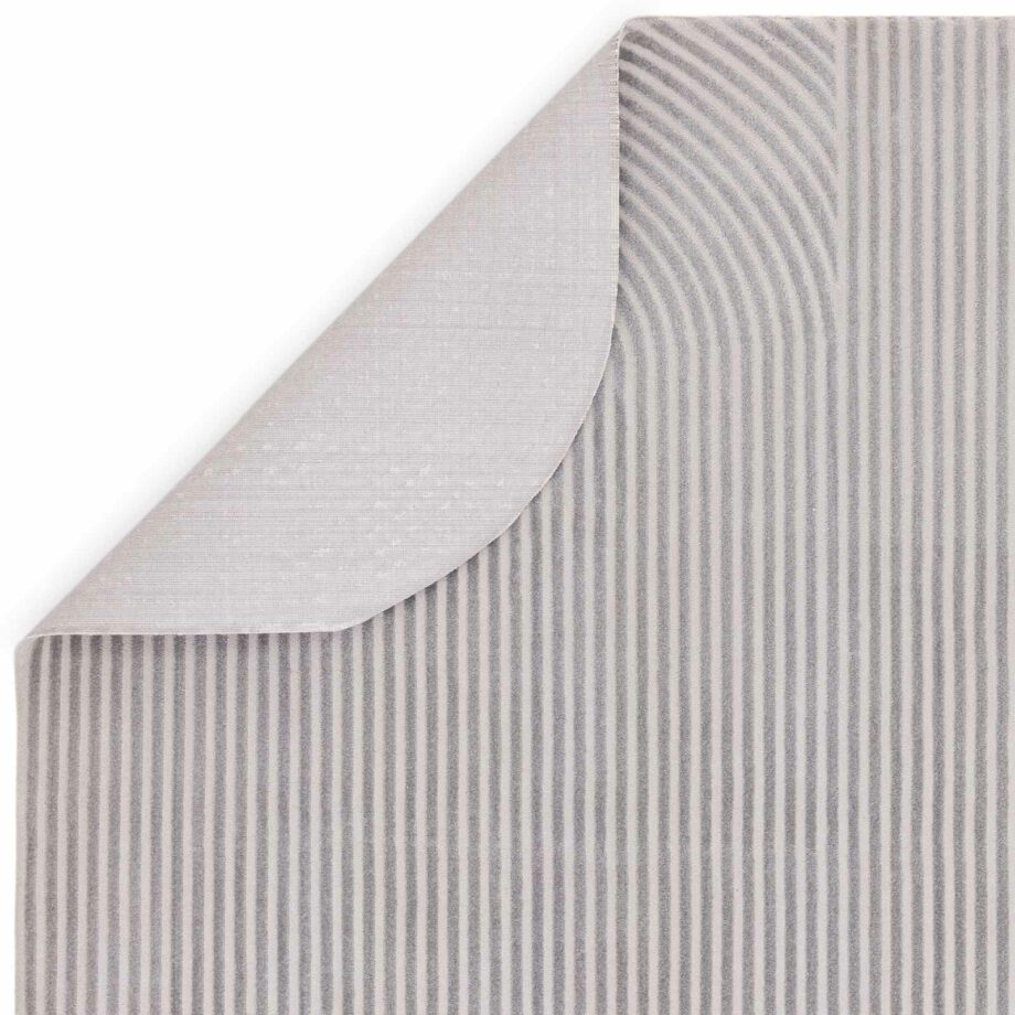 Asiatic matto Kuza shape silver grey 3