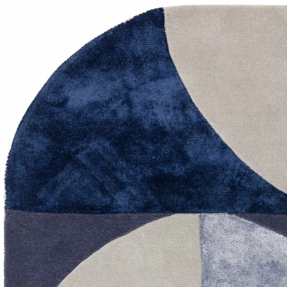 Asiatic matto Matrix 74 Oval Indigo 2