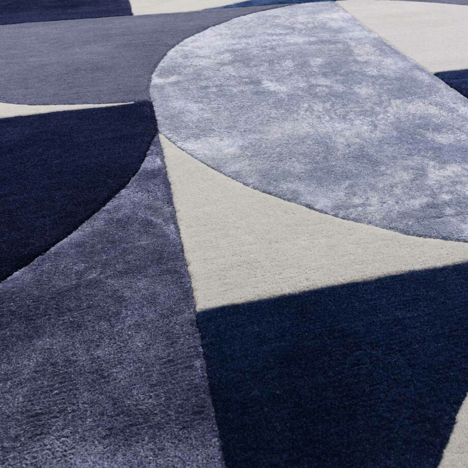 Asiatic matto Matrix 74 Oval Indigo 4