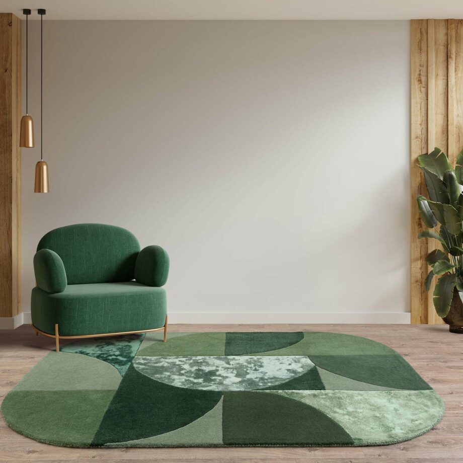 Asiatic matto Matrix 75 Oval Forest interior square