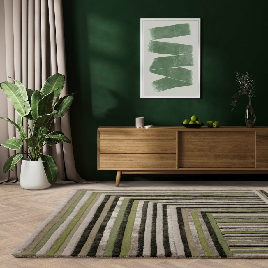 Asiatic matto Matrix 82 Network Forest interior square