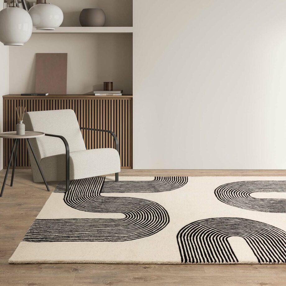 Asiatic matto Matrix 87 Arches Black interior square
