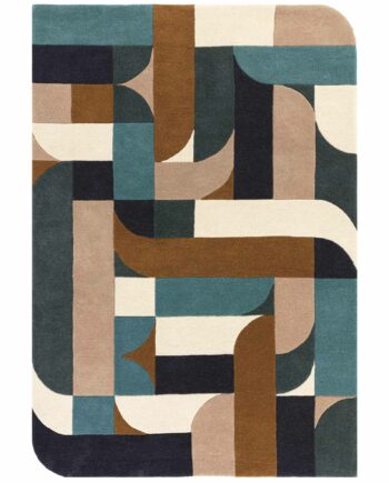 Asiatic matto Matrix 89 Klotski Teal