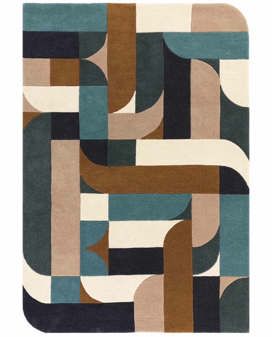 Asiatic matto Matrix 89 Klotski Teal